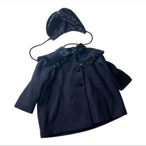 Cute Togs 90s Vintage Blue Coat with Bonnet No size tag